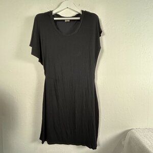 Ella Moss Black Dress L Rayon & Spandex Blend